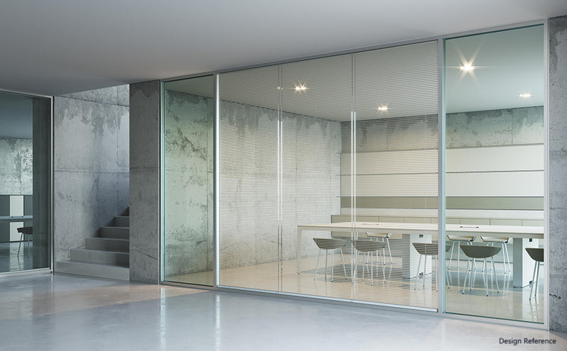 Office Aluminium Double-Glass Partition Wall 80款雙玻璃款 60款雙玻璃 百葉簾 辦公室間房 間墻 隔斷 鋁合金玻璃屏風