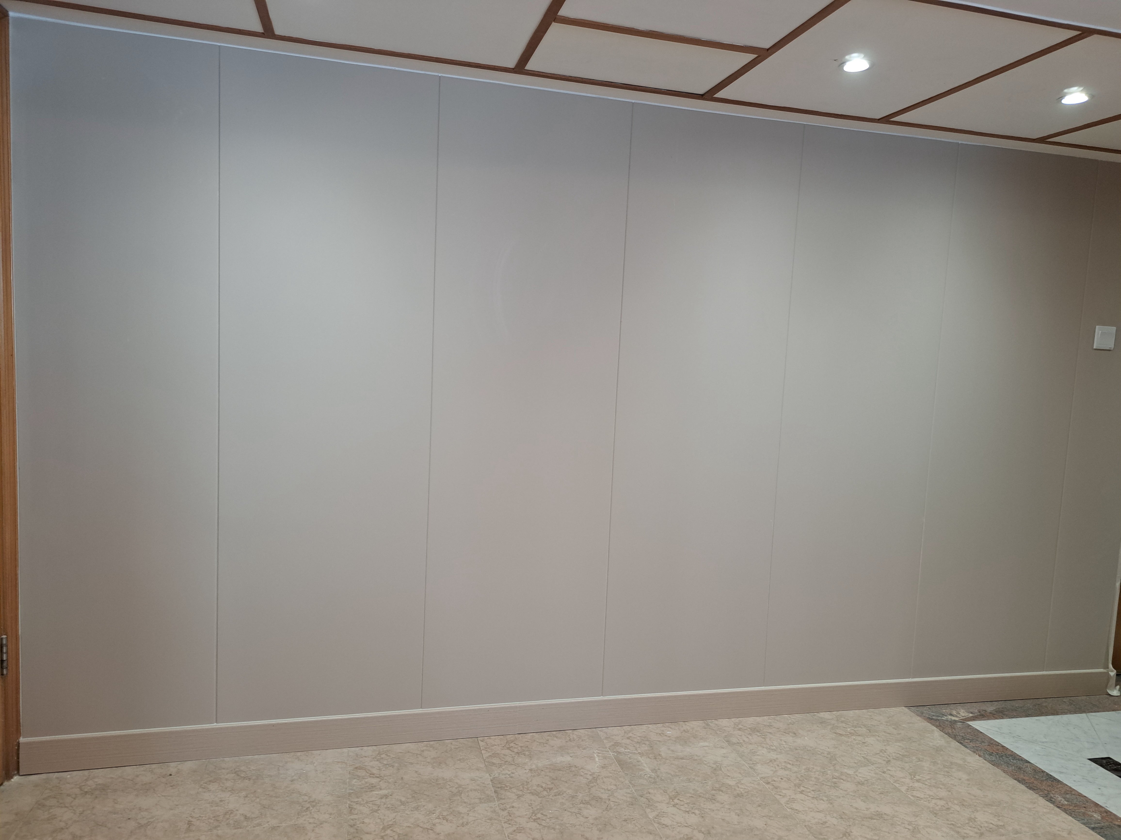 WPC Panel Application Case 牆板 600闊平板V縫+M300波浪板 QY-113 子午灰 FG04  客戶實例