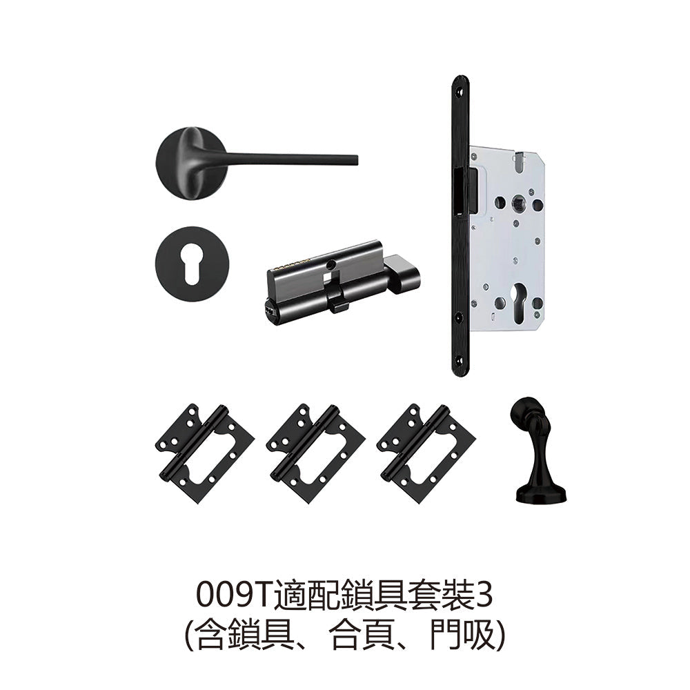 Carbon Crystal Wooden Doors  （包木框和門鎖）雲霧淺灰（零度）LS-2231-A1 碳晶門 實木復合門 生態門 現代簡約風格 新西蘭松木門框 60mm