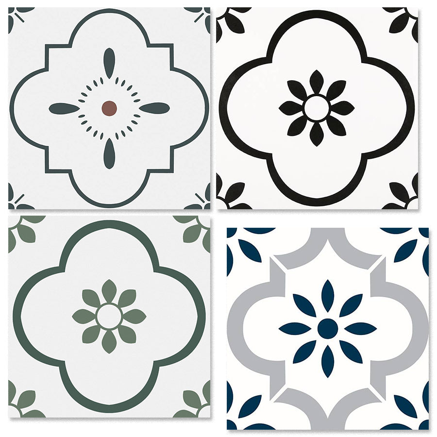 中國佛山瓷磚 China Foshan Tiles Encaustic Tiles 啞光地磚 牆磚20140 F2086  F2136 F2142花磚 裝飾磚 混裝發貨 隨機圖案 20×20cm