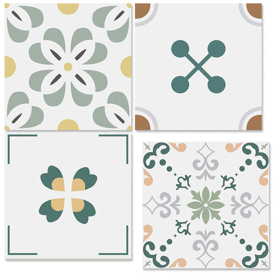 中國佛山瓷磚 China Foshan Tiles Encaustic Tiles 啞光地磚 牆磚F30502 F30505 F30506 F30507花磚 裝飾磚 混裝發貨 隨機圖案 30×30cm