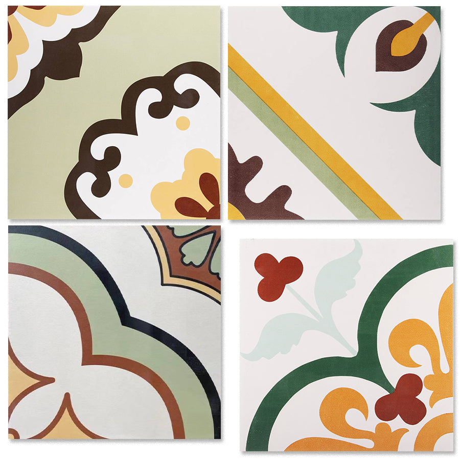 中國佛山瓷磚 China Foshan Tiles Encaustic Tiles 啞光地磚 牆磚F30320 F30325 F30326 F30327花磚 裝飾磚 混裝發貨 隨機圖案 30×30cm