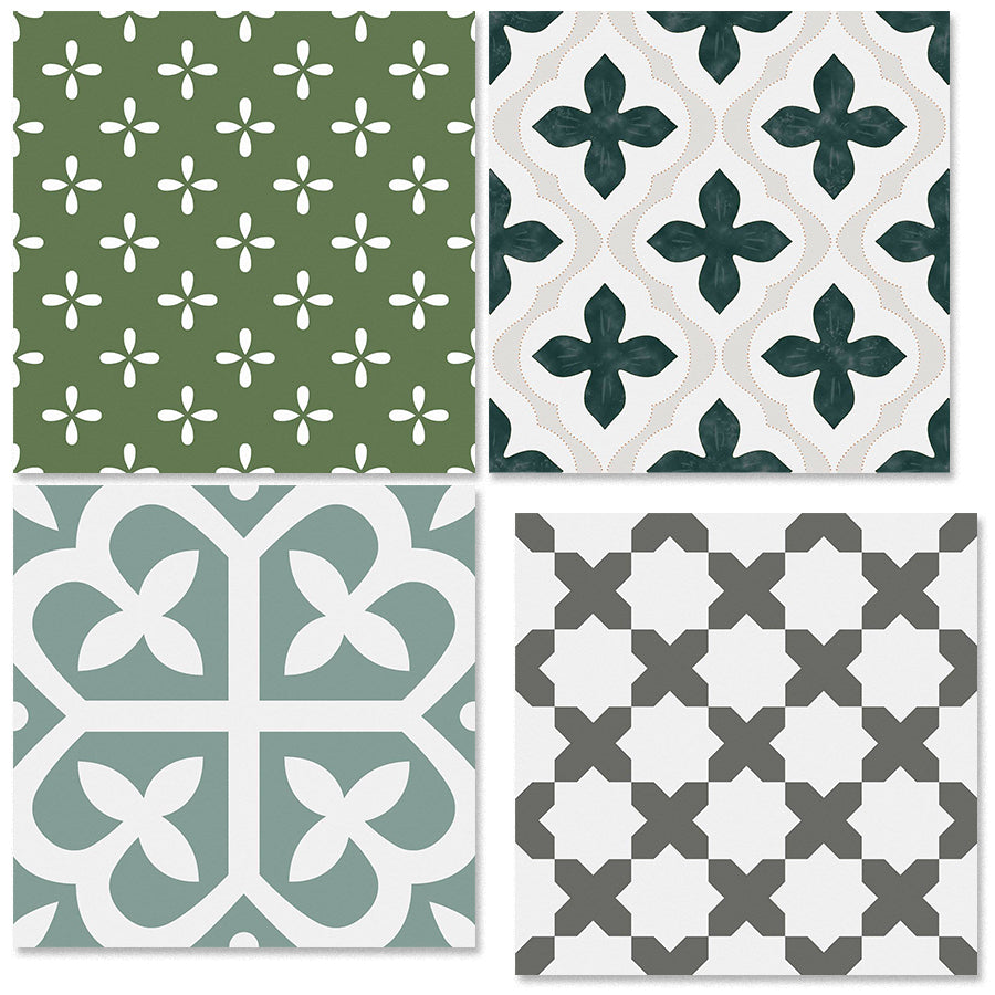 中國佛山瓷磚 China Foshan Tiles Encaustic Tiles 啞光地磚 牆磚F30522W F30580W F30584W F30626W花磚 裝飾磚 混裝發貨 隨機圖案 30×30cm