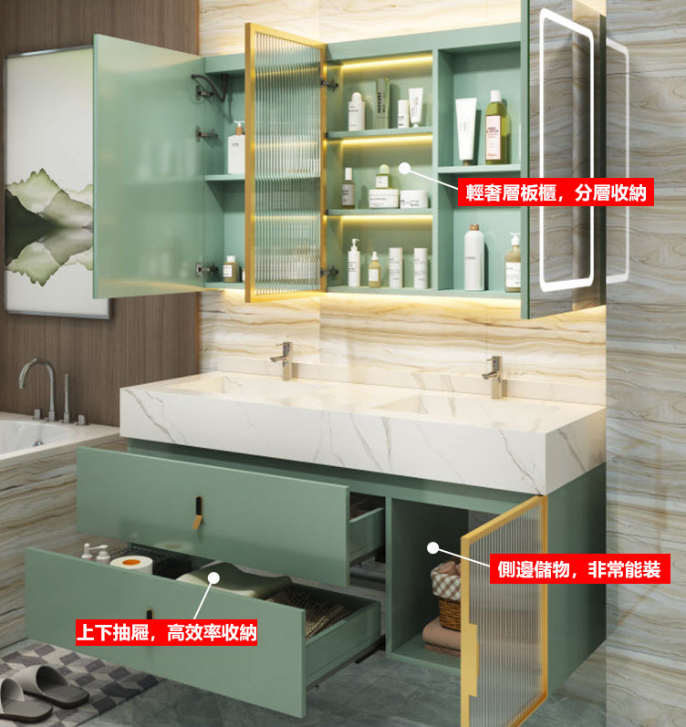 Bathroom Cabinets T139系列 掛壁式 自帶LED燈 廁所衛生間 鏡櫃 浴室櫃 不鏽鋼材質 Stainless Steel Mirror Bathroom Cabinets with Lights