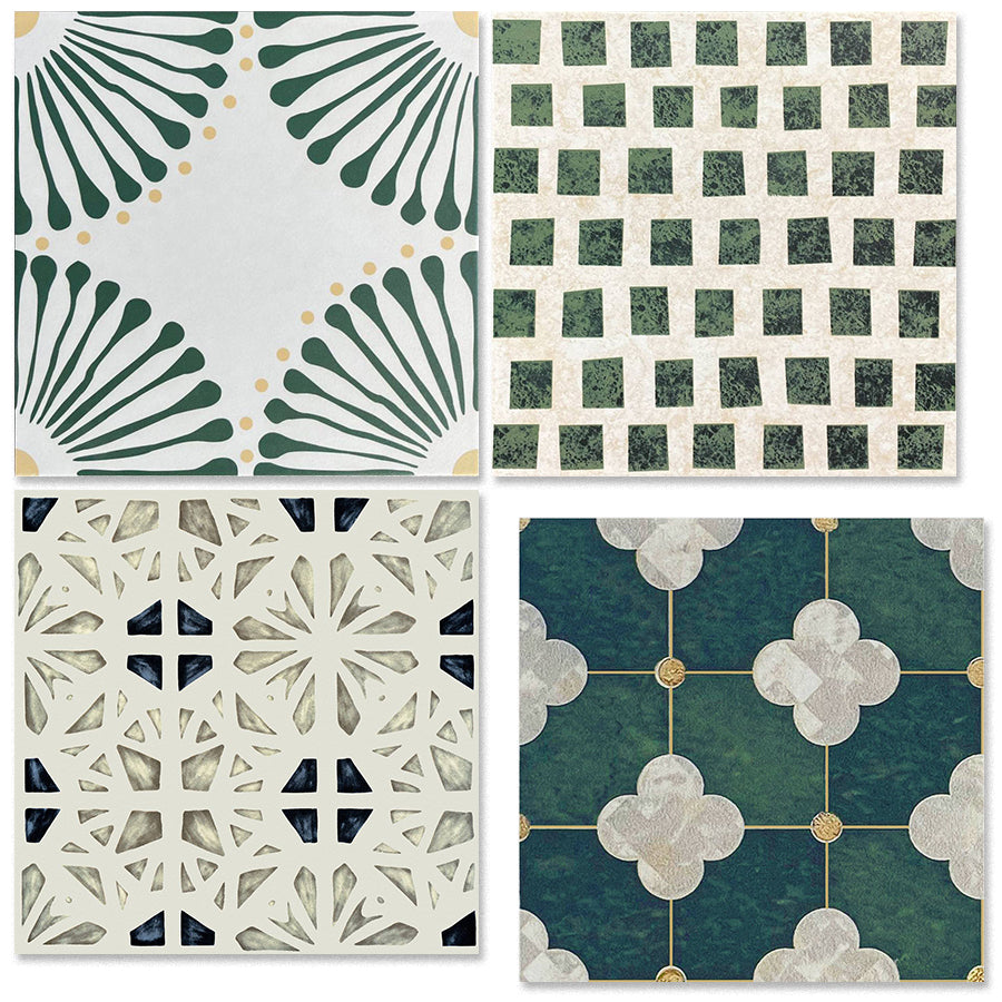 中國佛山瓷磚 China Foshan Tiles Encaustic Tiles 啞光地磚 牆磚 F30466L F30478L F30499 F30521W 花磚 裝飾磚 混裝發貨 隨機圖案 30×30cm