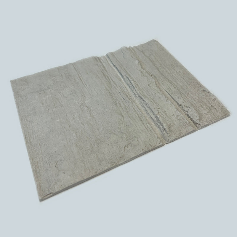 Flexible Stone 軟瓷 Veneer Sheet Interior and Exterior 柔性石材 真石質感 防水防潮 室內戶外可用 峭壁岩30x240cm米白052黃058