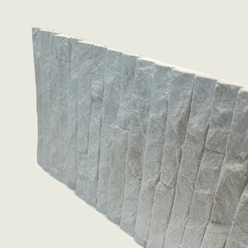 Flexible Stone 軟瓷 Veneer Sheet Interior and Exterior 柔性石材 真石質感 防水防潮 室內戶外可用 歲月流水石60x30cm米白色052淺灰色031深灰色043