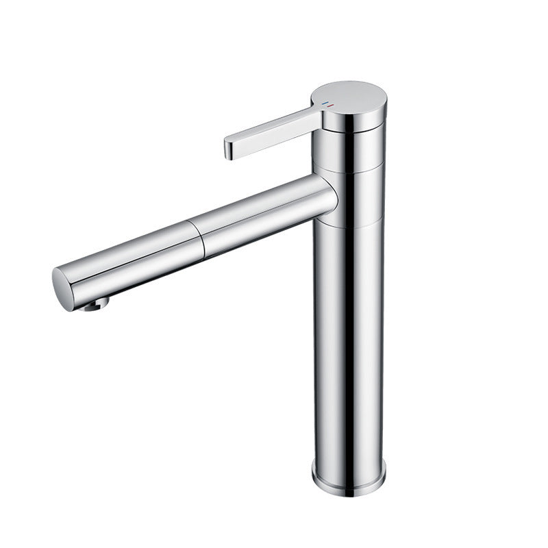 Contemporary Ceramic High-Ranking Brass Body 304 Stainless Steel  Mixer Water  Kitchen Sink Faucet 不鏽鋼櫥櫃水槽冷热龍頭 全銅精鑄工藝陶瓷閥芯 BA-5125