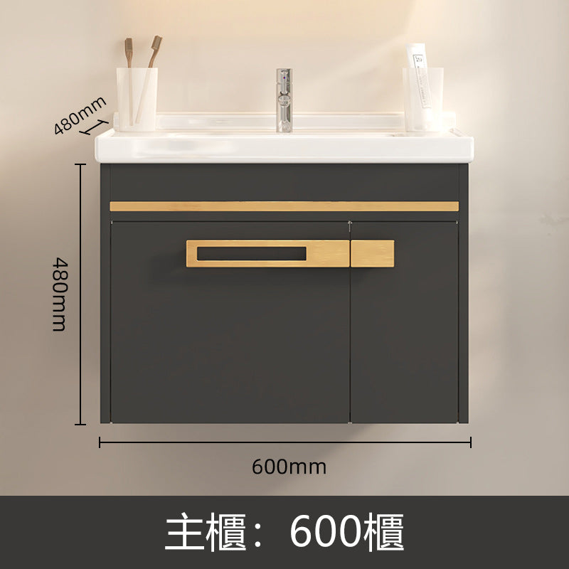 Bathroom Cabinets T153系列 掛壁式 廁所衛生間 浴室櫃 陶瓷一體盤 防水防潮 不鏽鋼材質 Stainless Steel Bathroom Cabinets