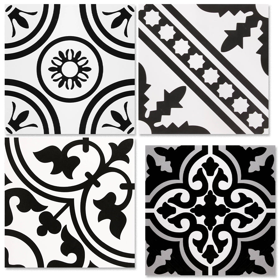 中國佛山瓷磚 China Foshan Tiles Encaustic Tiles 啞光地磚 牆磚F30019 F30042 F30043 F30058花磚 裝飾磚 混裝發貨 隨機圖案 30×30cm