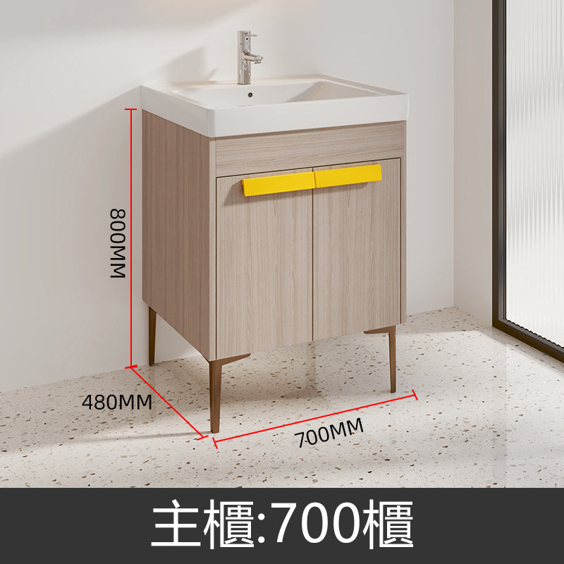 Bathroom Cabinets T155系列 落地式 廁所衛生間 浴室櫃 陶瓷一體盤 防水防潮 不鏽鋼材質 Stainless Steel Bathroom Cabinets