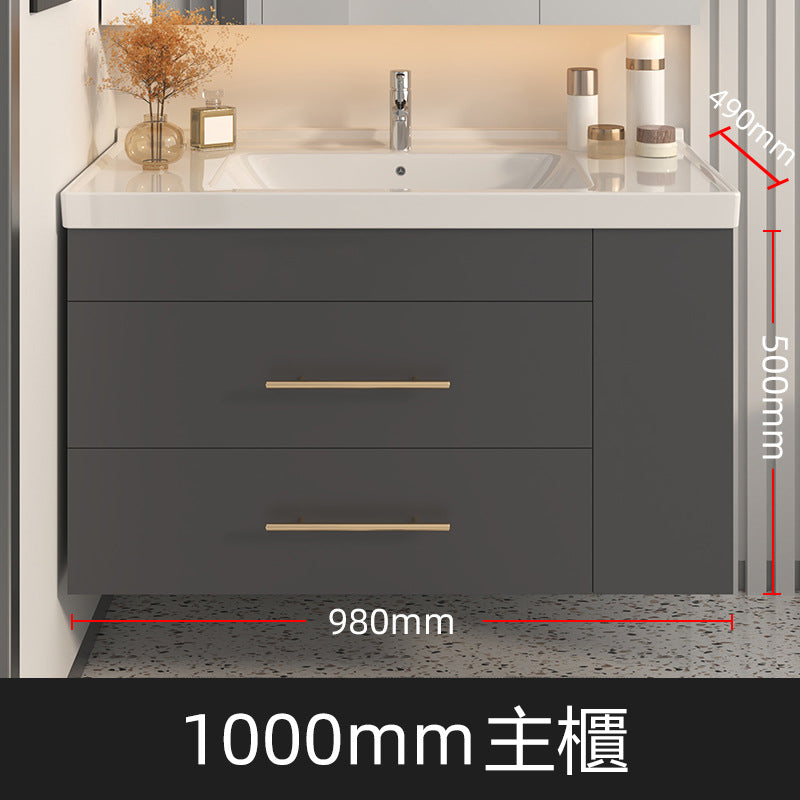 Bathroom Cabinets T142系列 掛壁式 廁所衛生間 鏡櫃 浴室櫃 陶瓷一體盤 不鏽鋼材質 Stainless Steel Mirror Bathroom Cabinets