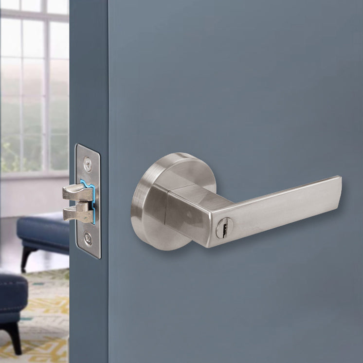 Door Lock Doors Handles Doors Hardware 標配款 F03系列 門鎖 有匙款 冇匙款 方形 門把手 房間門 浴室衛生間門 圓形鎖 一體鎖