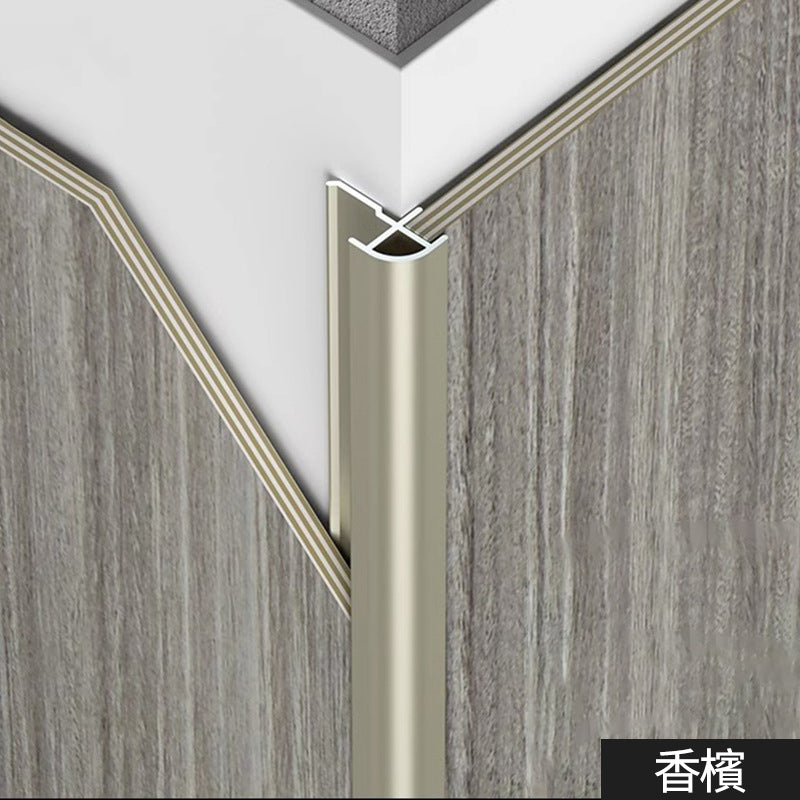 Aluminium Alloy External Corners Decorative Strip 墻板專用 鋁合金 圓弧陽角裝飾線 修邊線 長度2.5米/條