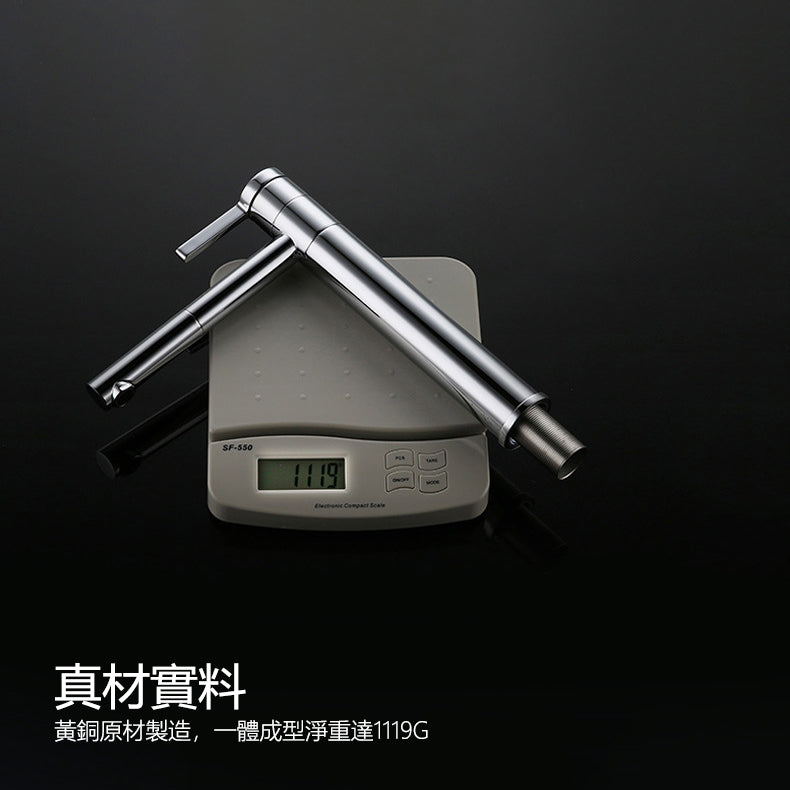 Contemporary Ceramic High-Ranking Brass Body 304 Stainless Steel  Mixer Water  Kitchen Sink Faucet 不鏽鋼櫥櫃水槽冷热龍頭 全銅精鑄工藝陶瓷閥芯 BA-5125