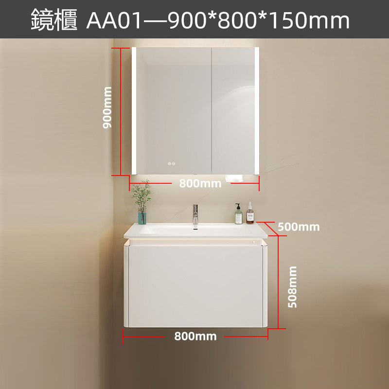 Bathroom Cabinets T148系列 掛壁式 自帶LED燈 廁所衛生間 鏡櫃 浴室櫃 不鏽鋼材質 Stainless Steel Mirror Bathroom Cabinets