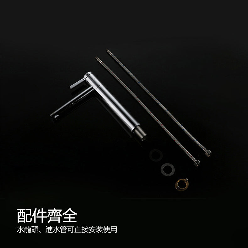 Contemporary Ceramic High-Ranking Brass Body 304 Stainless Steel  Mixer Water  Kitchen Sink Faucet 不鏽鋼櫥櫃水槽冷热龍頭 全銅精鑄工藝陶瓷閥芯 BA-5125