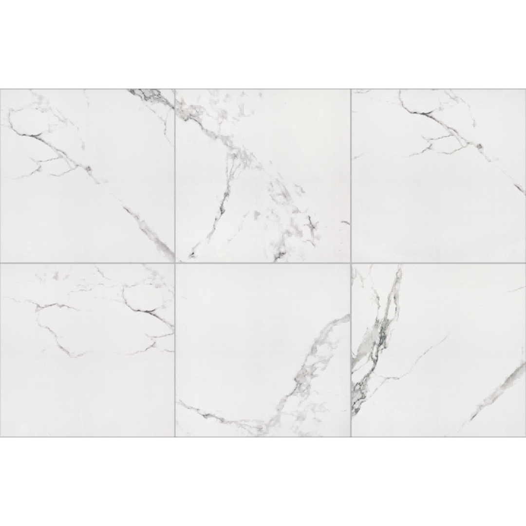 中國佛山磁磚 China Foshan Marble Tiles Glossy 大理石磁磚 連紋磁磚 地磚 牆磚 釉面磚 亮光面 6B6118 60×60cm