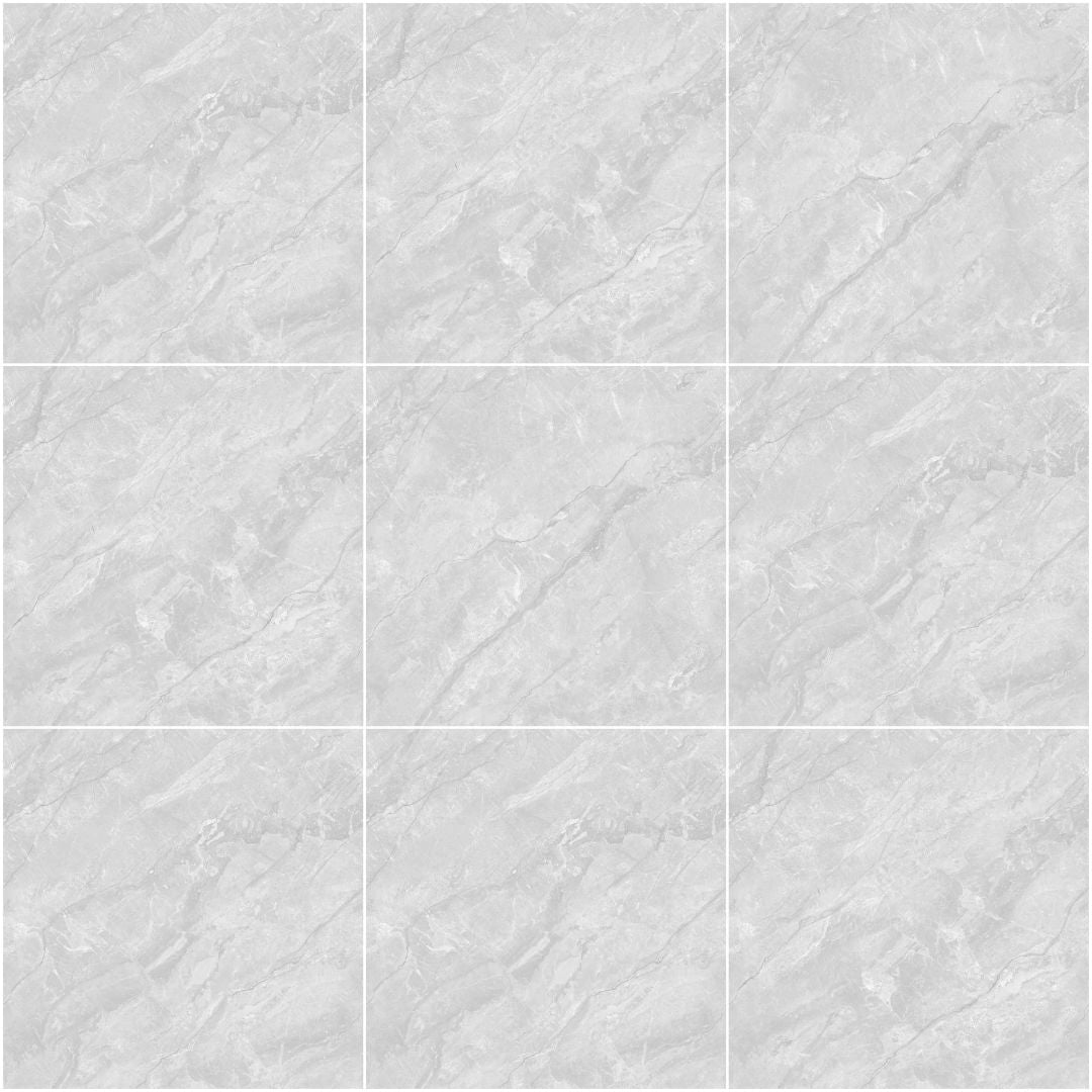 中國佛山瓷磚 China Foshan Marble Tiles Glossy 大理石瓷磚 連紋瓷磚 地磚 牆磚 釉面磚 8L8003安第斯淺灰 80×80cm