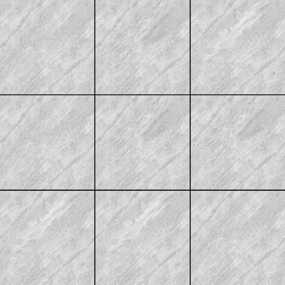 中國佛山瓷磚 China Foshan Marble Tiles Glossy 大理石瓷磚 連紋瓷磚 地磚 牆磚 釉面磚 8L8005高加索灰 80×80cm