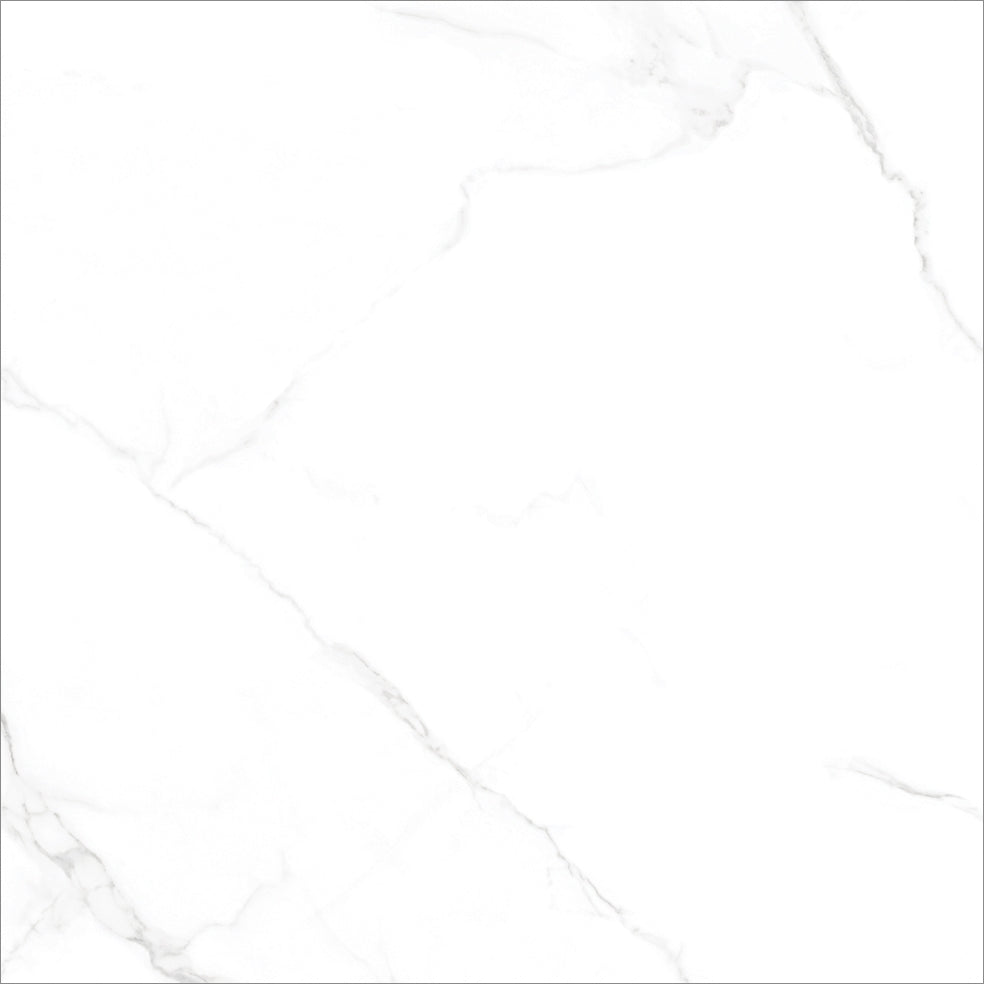中國佛山磁磚 China Foshan Marble Tiles Glossy 大理石磁磚 連紋磁磚 地磚 牆磚 釉面磚 亮光面 托爾亞白6B6148 60×60cm