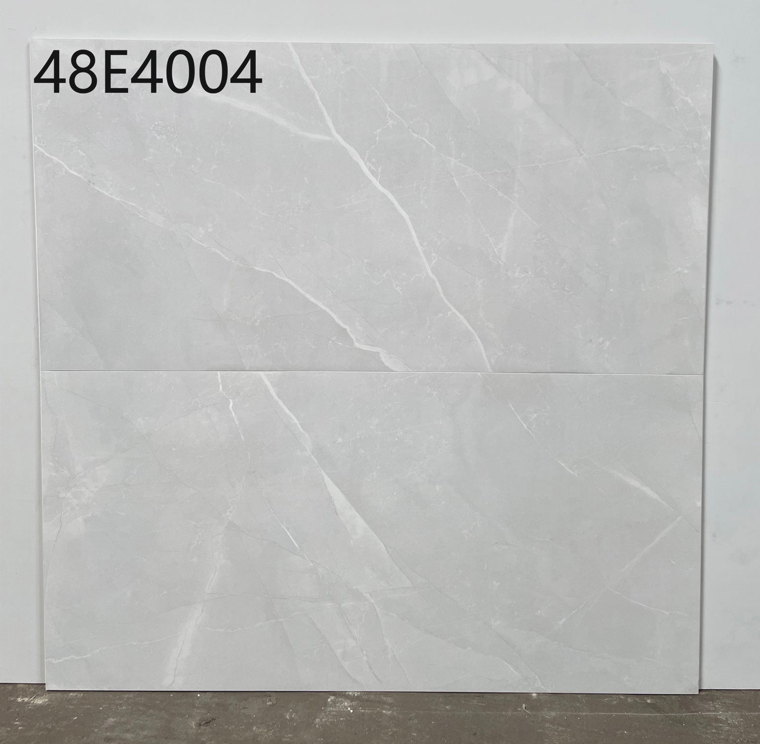 中國佛山瓷磚 China Foshan Marble Tiles Glossy 大理石瓷磚 連紋瓷磚 地磚 牆磚 釉面磚 亮光面  普斯特灰48E4004  40×80cm