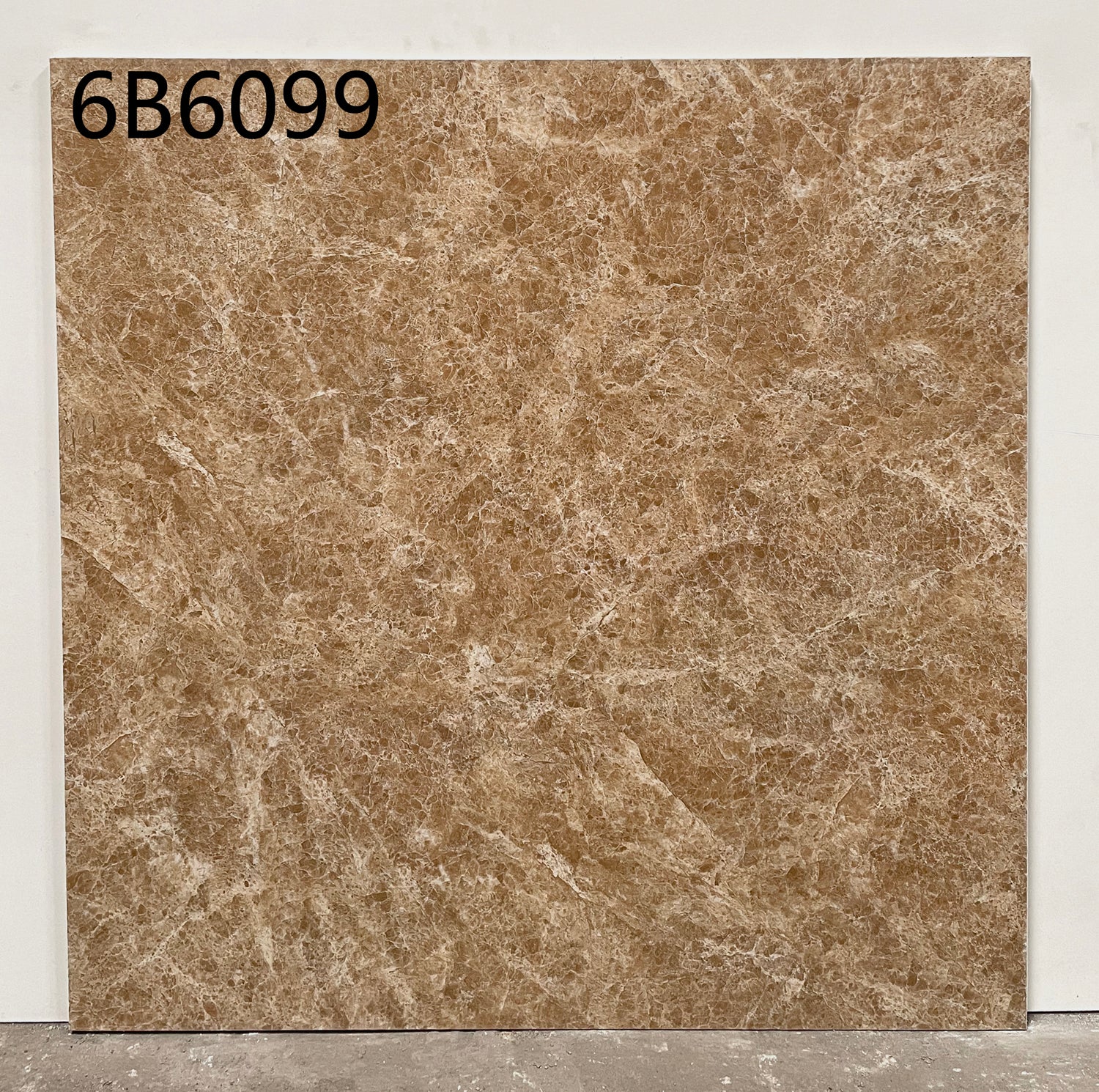 中國佛山磁磚 China Foshan Marble Tiles Glossy 大理石磁磚 連紋磁磚 地磚 牆磚 釉面磚 亮光面 金黃玫瑰6B6099 60×60cm