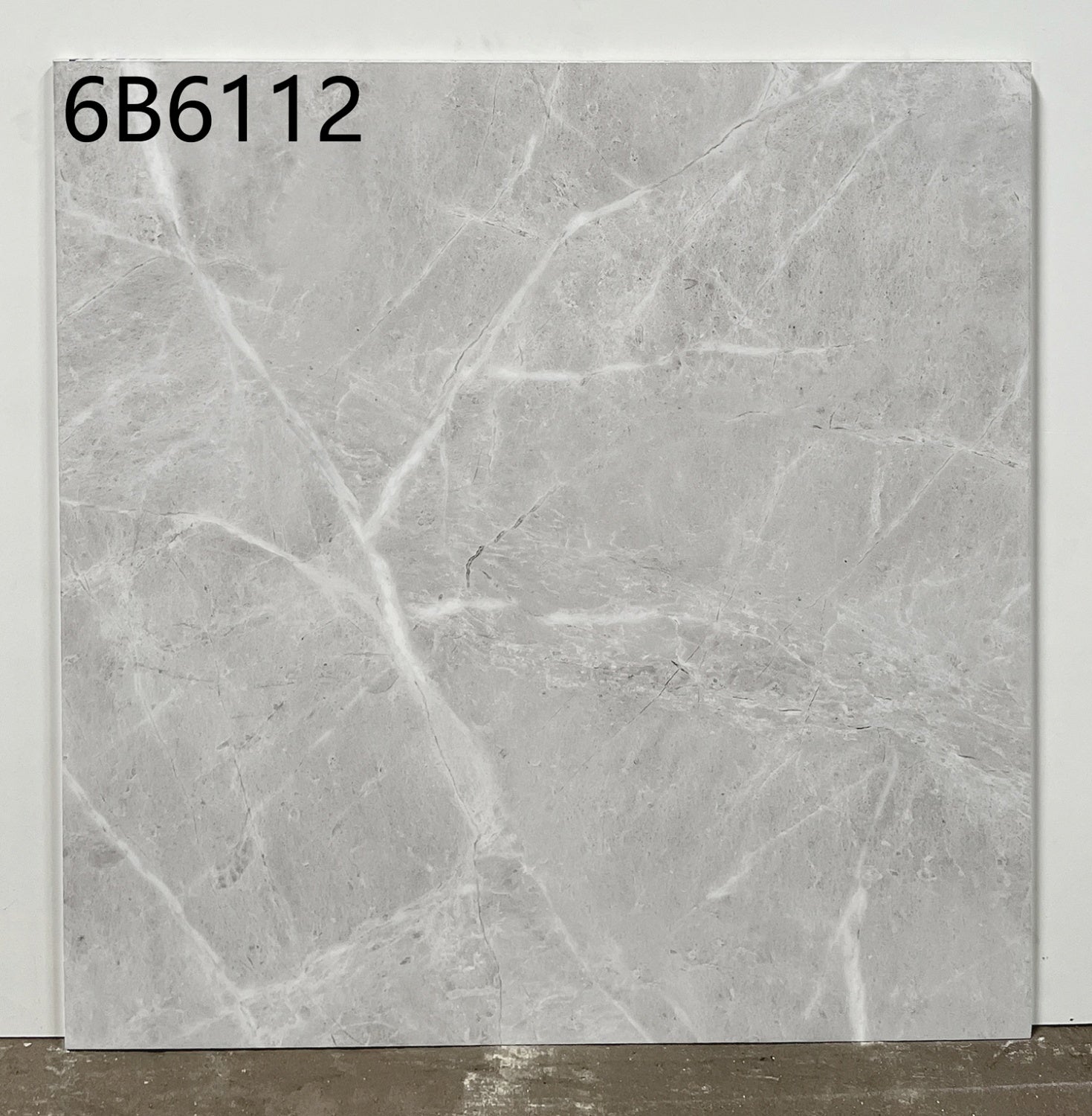 中國佛山磁磚 China Foshan Marble Tiles Glossy 大理石磁磚 連紋磁磚 地磚 牆磚 釉面磚 亮光面 6B6112 60×60cm