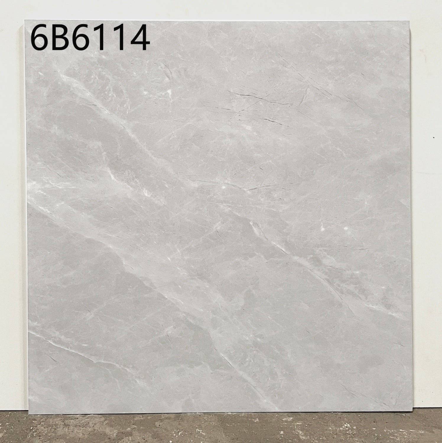 中國佛山磁磚 China Foshan Marble Tiles Glossy 大理石磁磚 連紋磁磚 地磚 牆磚 釉面磚 亮光面 6B6114 60×60cm