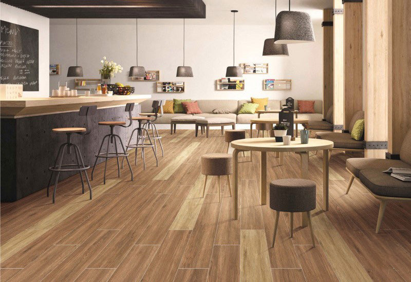 中國佛山磁磚 FOSHAN Tiles WK92207 木紋磚 Wood Grain Brick 地磚 啞光 20×90cm