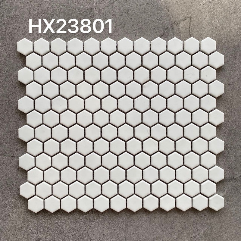Hexagon Shape Mosaic Tiles 馬賽克瓷磚 HX23系列 30×26cm 小六角系列 多色可選 Porcelain