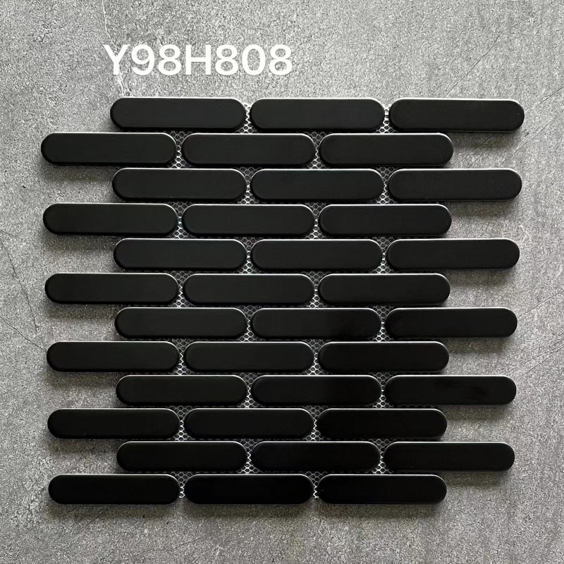 Rounded Rectangle Mosaic Tiles 馬賽克瓷磚 Y98H系列 30×30cm 未來光輪系列 多色可選 Porcelain