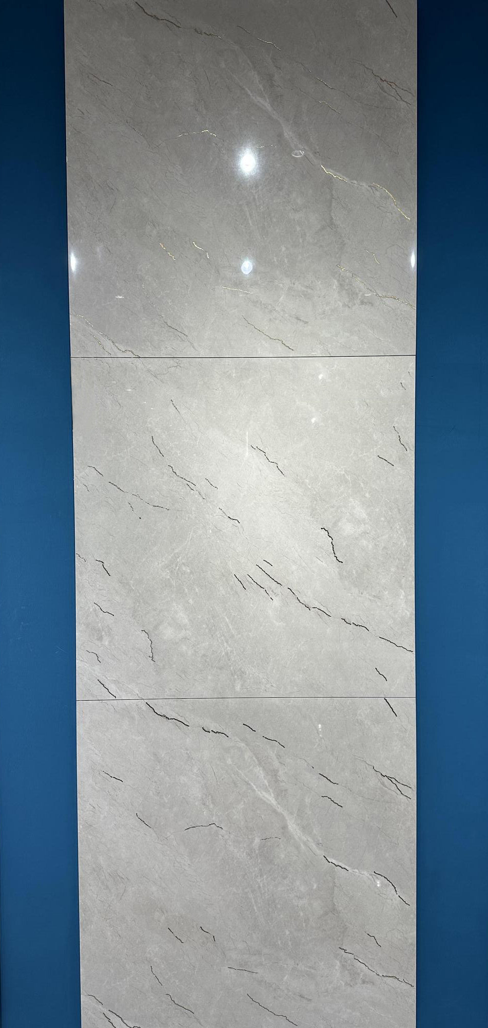 中國佛山瓷磚 China Foshan Marble Tiles Glossy 大理石瓷磚 連紋瓷磚 地磚 墻磚 釉面磚 亮光面 棕灰999K020 80×80cm