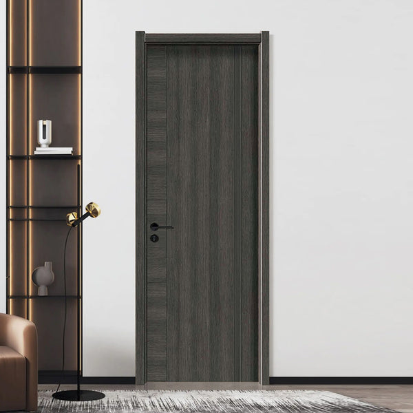 Carbon Crystal Wooden Doors  （包木框和門鎖）北歐金橡2號（零度）LS-2201 碳晶門 實木復合門 生態門 現代簡約風格 新西蘭松木門框 60mm