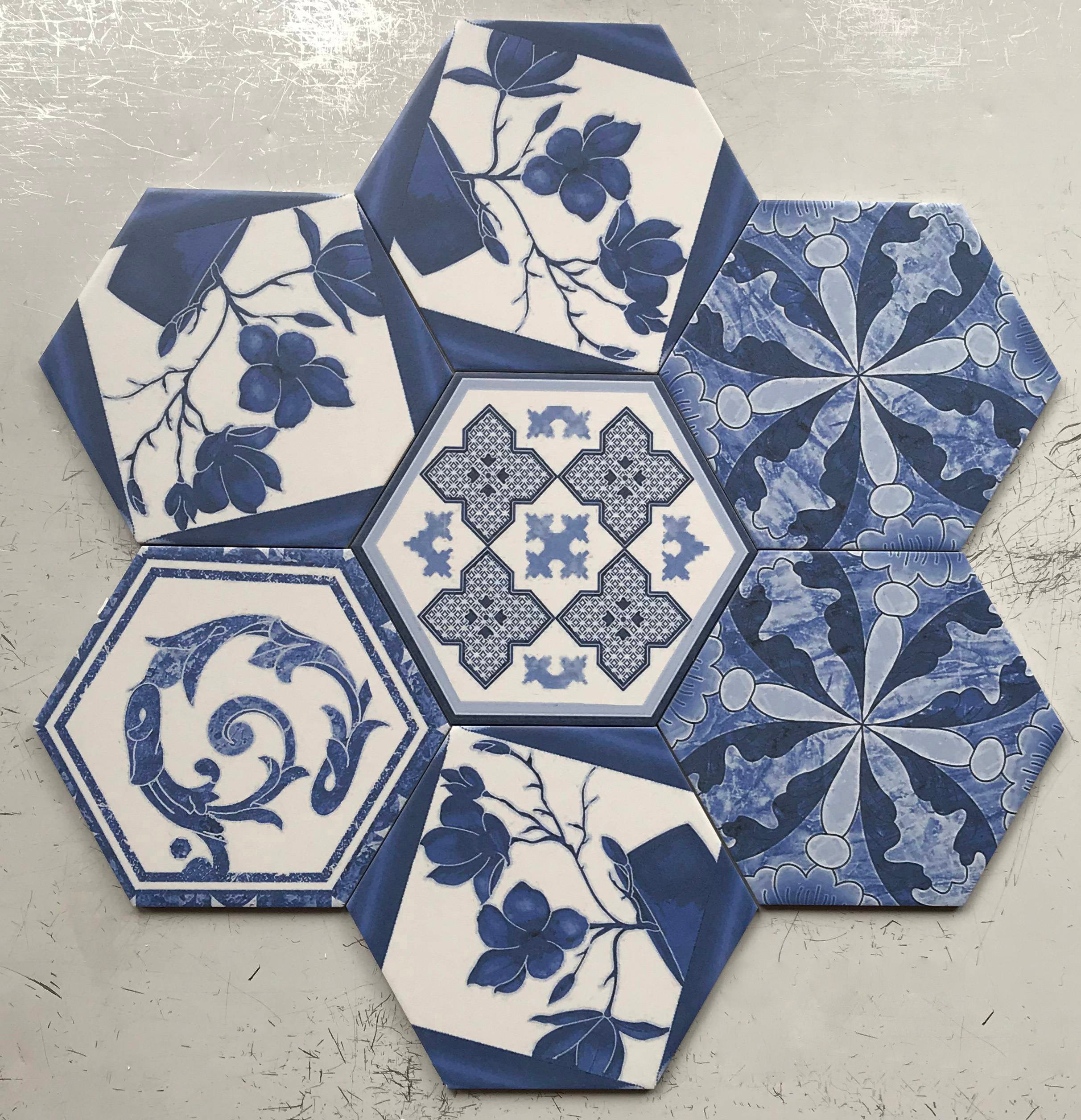 中國佛山瓷磚 China Foshan Tiles Encaustic Tiles 啞光地磚 牆磚 23008 花磚 裝飾磚  20×23cm