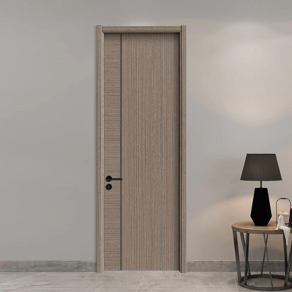 Carbon Crystal Wooden Doors  （包木框和門鎖）風雅胡桃2號 LS-2307-2 碳晶門 實木復合門 生態門 現代簡約風格 新西蘭松木門框 60mm