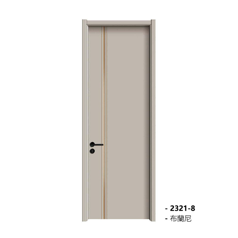 Carbon Crystal Wooden Doors  （包木框和門鎖）布蘭尼 LS-2321-8 碳晶門 實木復合門 生態門 現代簡約風格 新西蘭松木門框 60mm