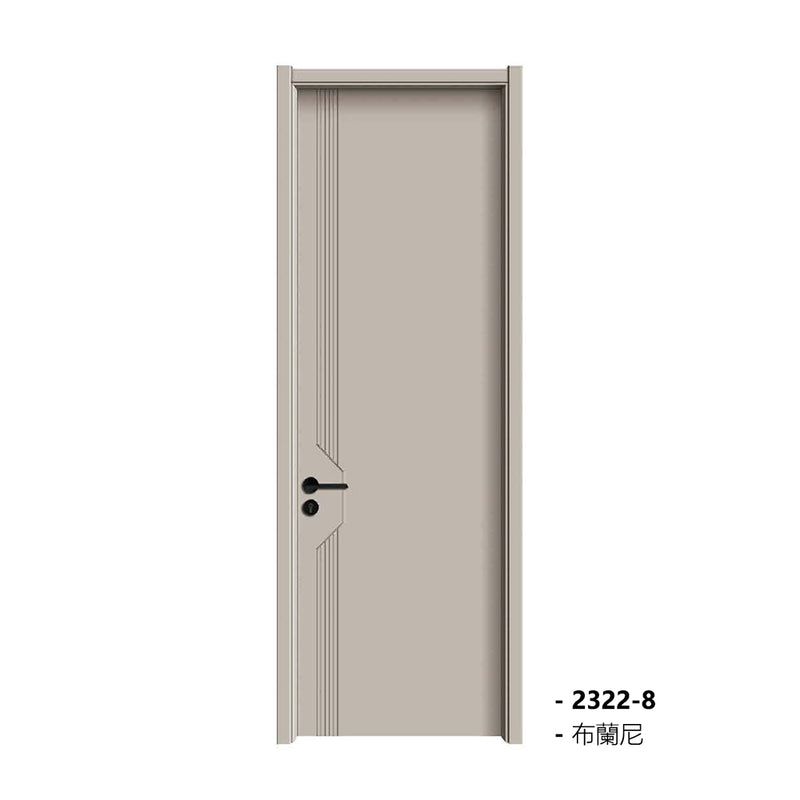 Carbon Crystal Wooden Doors  （包木框和門鎖）布蘭尼 LS-2322-8 碳晶門 實木復合門 生態門 現代簡約風格 新西蘭松木門框 60mm