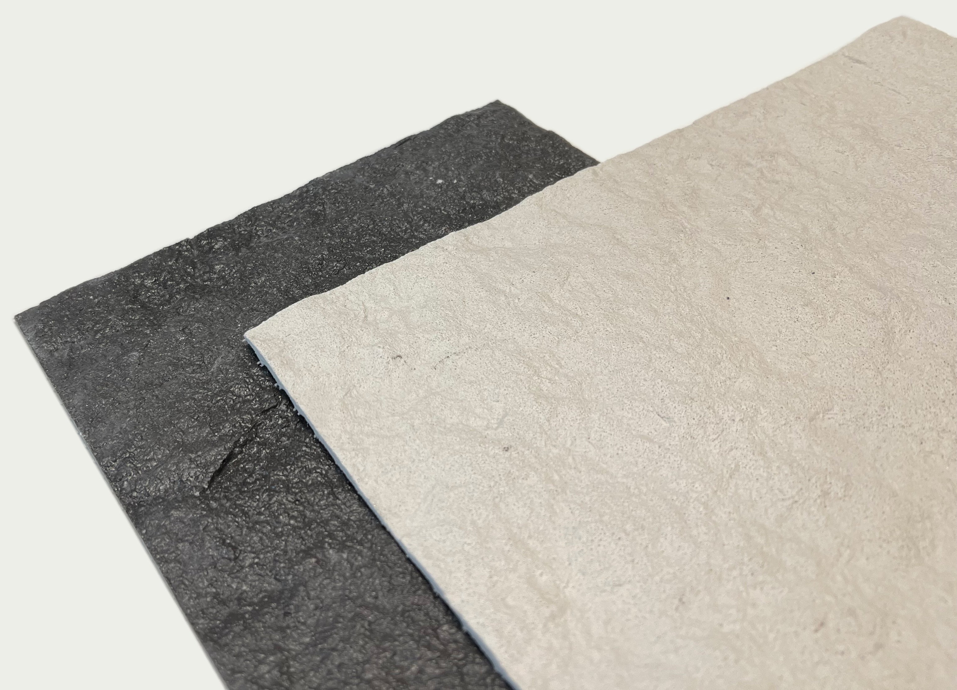 Flexible Stone 軟瓷 Veneer Sheet Interior and Exterior 柔性石材 真石質感 防水防潮 室內戶外可用 毛面花崗岩120x60cm米白色052黑色367