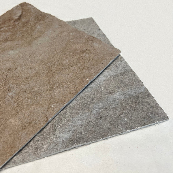 Flexible Stone 軟瓷 Veneer Sheet Interior and Exterior 柔性石材 真石質感 防水防潮 室內戶外可用 溪砂灰山岩120x60cm深灰色 MF00106124D棕黃色 MF00106122D