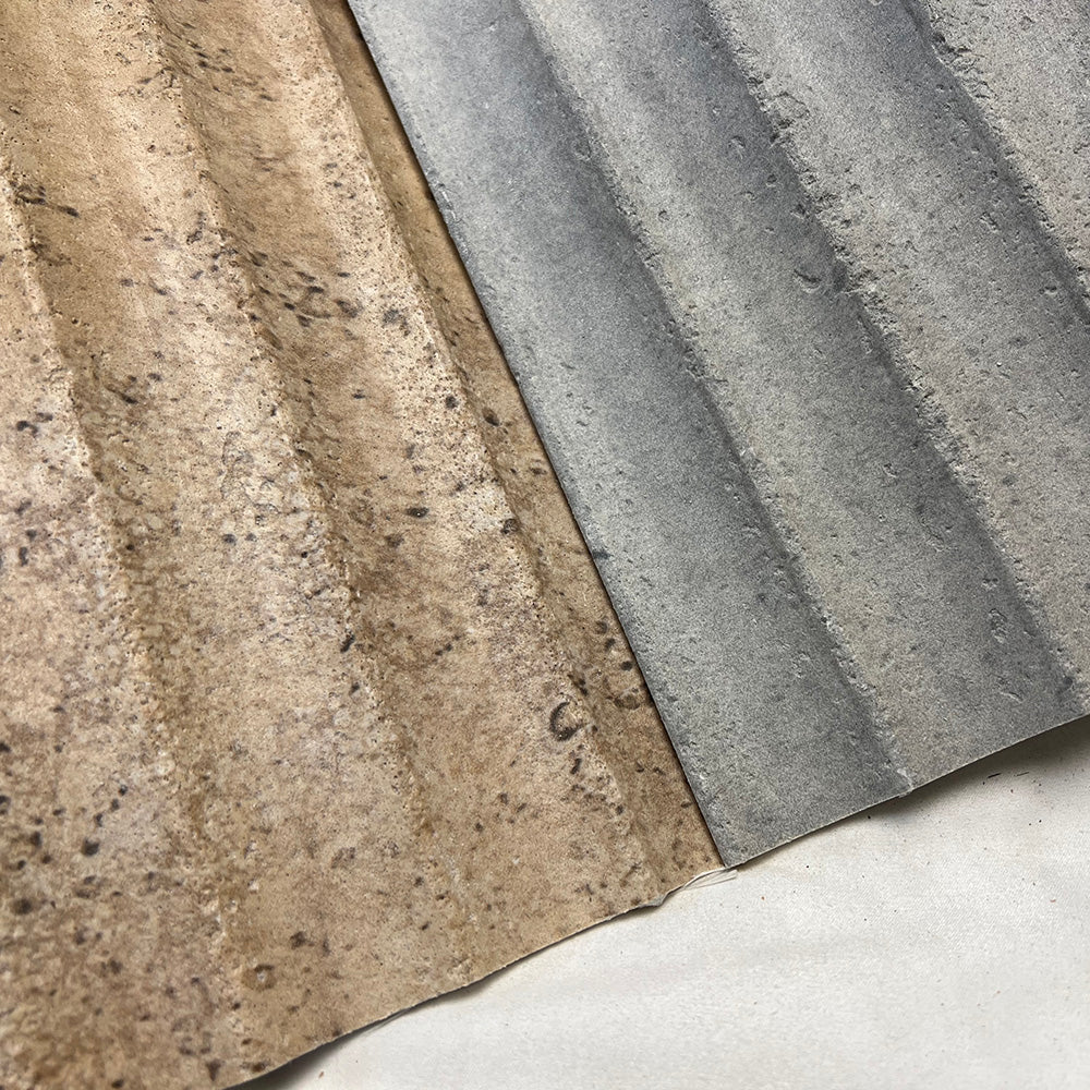 Flexible Stone 軟瓷 Veneer Sheet Interior and Exterior 柔性石材 真石質感 防水防潮 室內戶外可用 和清水泥羅馬柱278x60cm清水泥色 MF00106124E