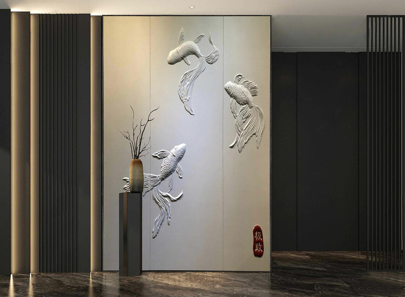 3D Leather Wall Panels 浮雕繡花 Customizable 可訂造尺寸 皮紋牆板 立體牆板 繡花牆板 透光牆板 藝術背景墻 皮紋格柵板 皮紋半圓板 環保PU皮材質