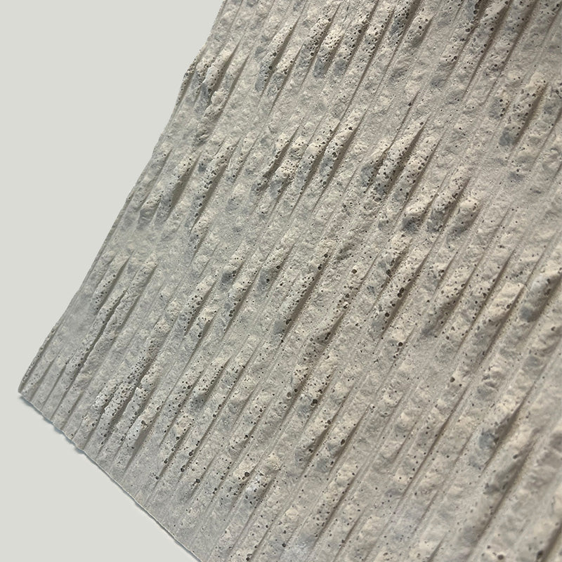 Flexible Stone 軟瓷 Veneer Sheet Interior and Exterior 柔性石材 真石質感 防水防潮 室內戶外可用 脊線石295x67cm純白050米白052灰043