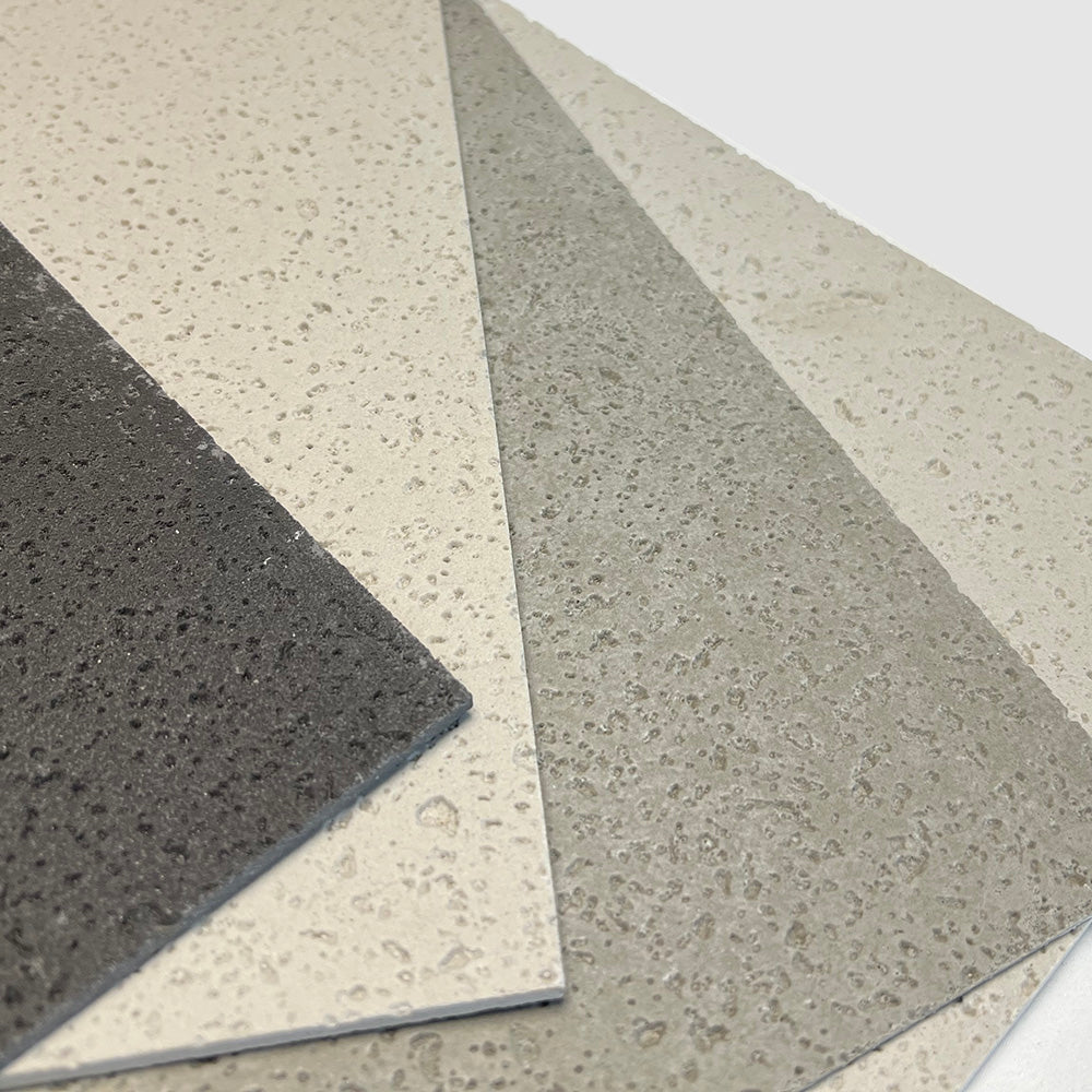 Flexible Stone 軟瓷 Veneer Sheet Interior and Exterior 柔性石材 真石質感 防水防潮 室內戶外可用 新洞石60x300cm純白050米白052淺灰031深灰043