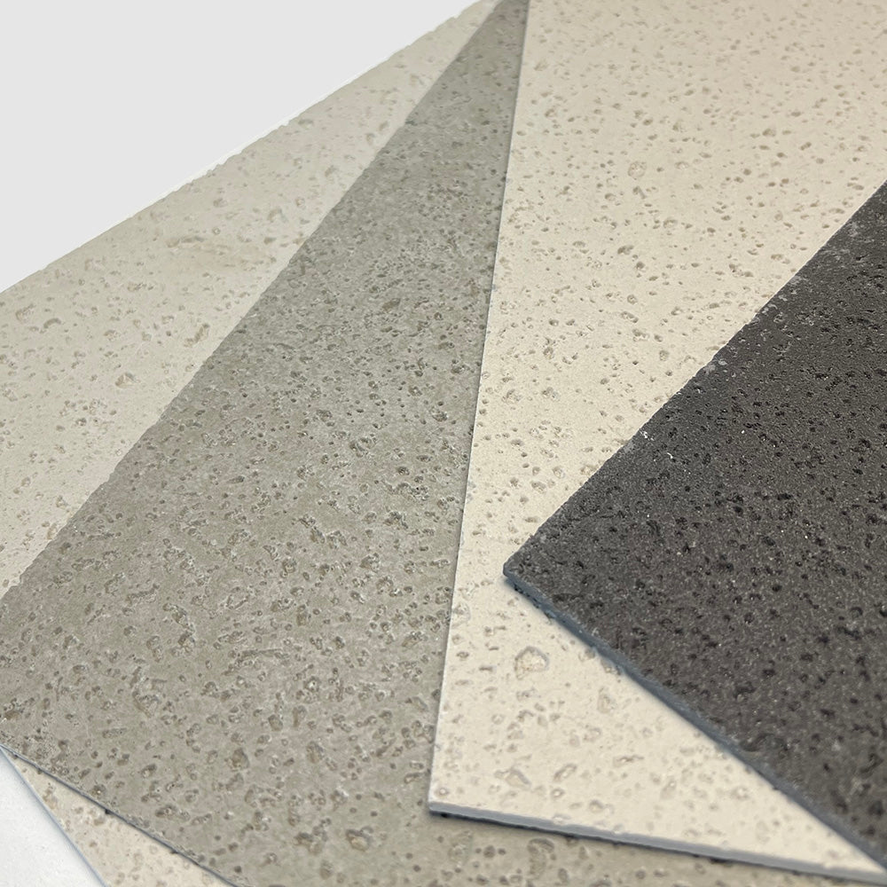 Flexible Stone 軟瓷 Veneer Sheet Interior and Exterior 柔性石材 真石質感 防水防潮 室內戶外可用 新洞石60x300cm純白050米白052淺灰031深灰043