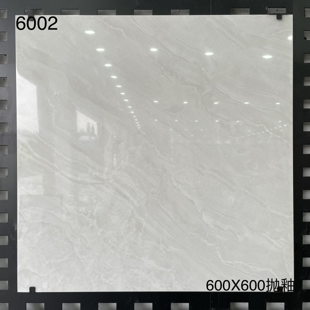 中國佛山瓷磚 China Foshan Marble Tiles Glossy 大理石瓷磚 連紋瓷磚 地磚 墻磚 釉面磚 亮光面 6002 60×60cm