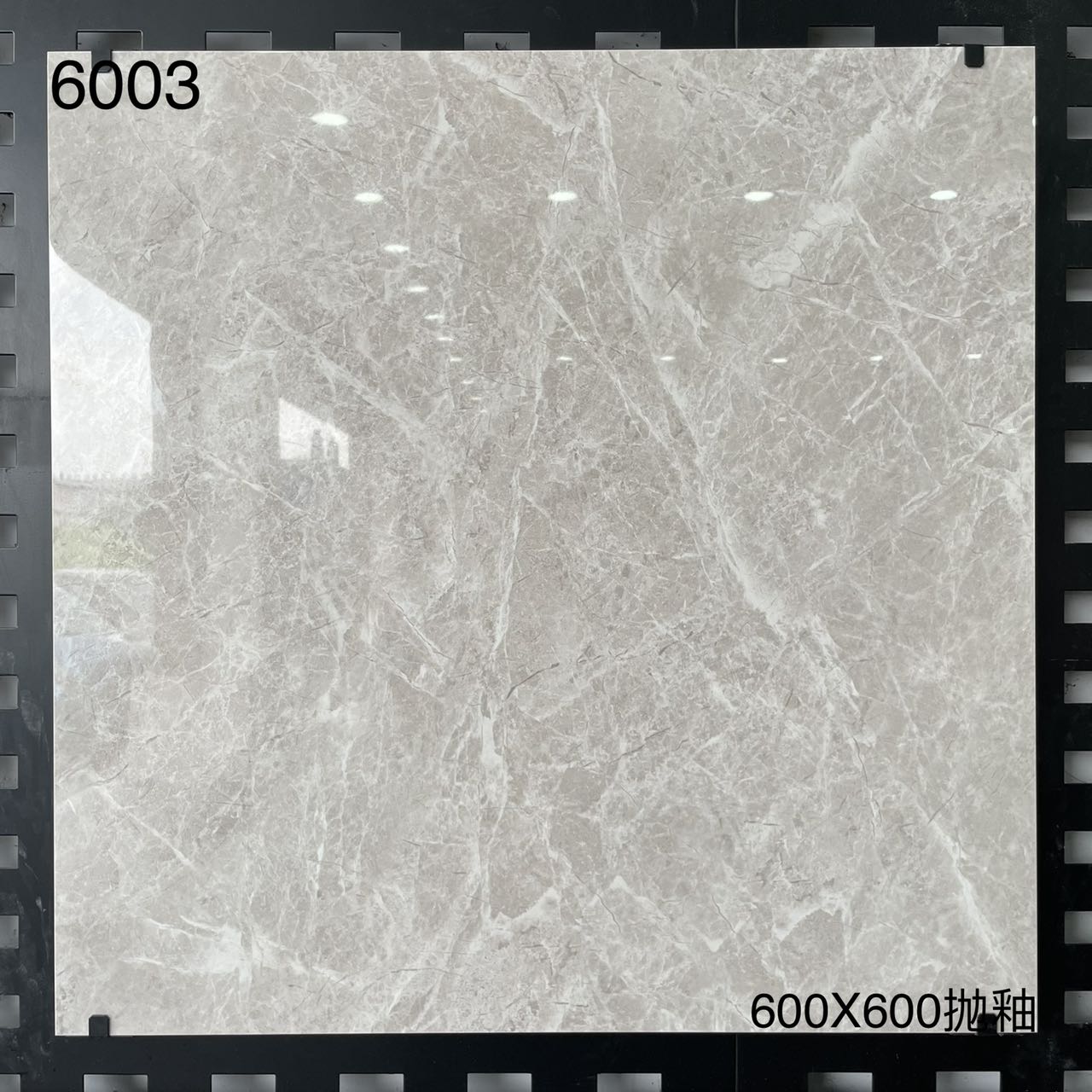 中國佛山瓷磚 China Foshan Marble Tiles Glossy 大理石瓷磚 連紋瓷磚 地磚 墻磚 釉面磚 亮光面 6003 60×60cm