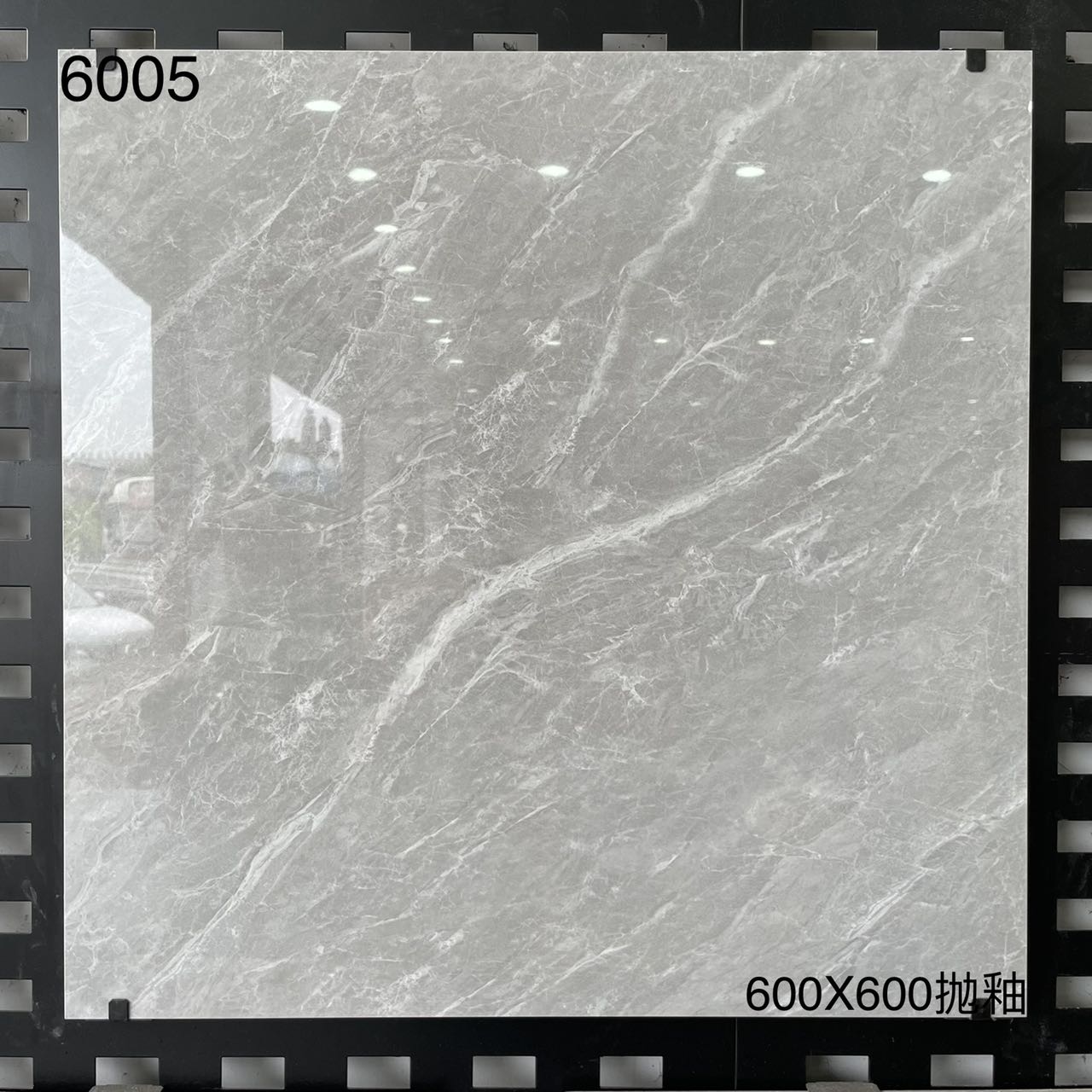 中國佛山瓷磚 China Foshan Marble Tiles Glossy 大理石瓷磚 連紋瓷磚 地磚 墻磚 釉面磚 亮光面 6005 60×60cm