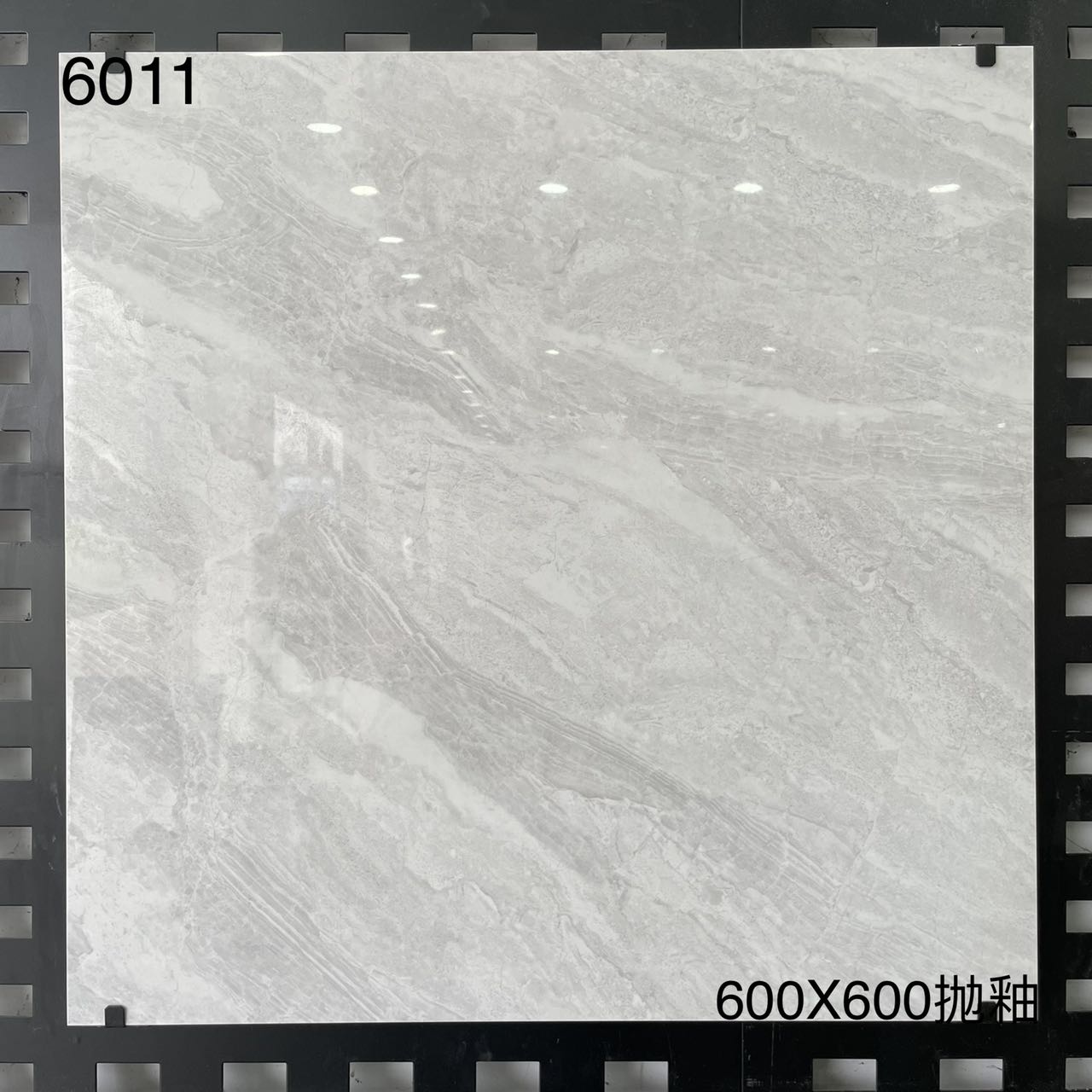 中國佛山瓷磚 China Foshan Marble Tiles Glossy 大理石瓷磚 連紋瓷磚 地磚 墻磚 釉面磚 亮光面 6011 60×60cm