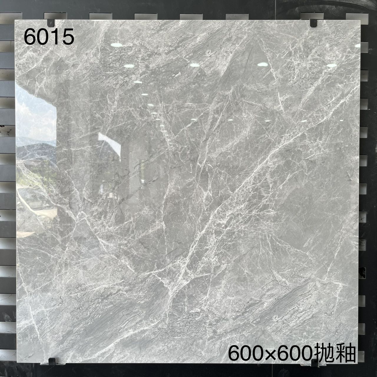 中國佛山瓷磚 China Foshan Marble Tiles Glossy 大理石瓷磚 連紋瓷磚 地磚 墻磚 釉面磚 亮光面 6015 60×60cm